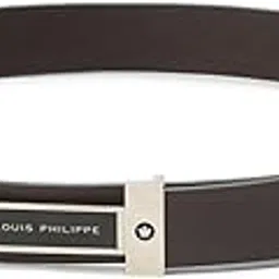 louis philippe Men Solid Formal Italian Leather with Dual Tone Buckle Belt-picture-15