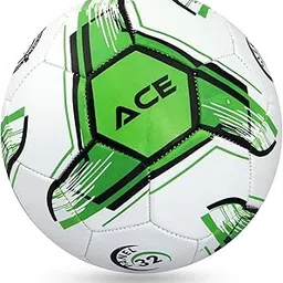 MEMBA Football (Ace) Machine Stitched 32 Panel Football (Pack of 1) (Green/White, 3)-picture-44