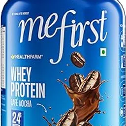 HealthFarm MeFirst Whey Protein Powder | Lean Muscle Growth | Weight Managment | 24g Protein | BCAA 4.52g | Gultamine 4.02g| EAA 9.84g| Servings 50| Cafe Mocha Flavour | 2Kg-picture-11