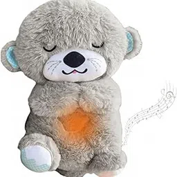 Musical Teddy Bear Soft Toy with Light | Plush Teddy with Glowing Heart & Music Button | Battery Operated Hug Bear Doll for Kids, Babies & Gift-picture-23