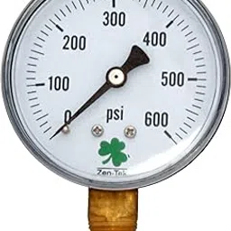 Zenport DPG600 Zen-Tek Dry Air Pressure Gauge, 600 PSI, Box of 10 image 1