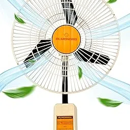 Almonard 18” (450mm) Mark-II Wall Fan - Wall Mounted Fan for Home & Kitchen w/ 3 Speed Settings & Cast Aluminum Metal Blades - 90 Degree Oscillating High Speed Wall Fan with Adjustable Tilt - Beige-picture-30