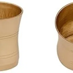 Temple Needs Brass Temple Cup – 5.6 x 5.4 cm, 50.47 g, Gold Finish, Puja & Ritual Essential for Home Temple-image-0