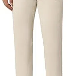 van heusen Men Cream Solid Slim Fit Trousers-picture-13