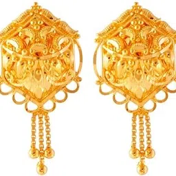 p.c. chandra jewellers 22k (916) Yellow Gold Stud Earrings for Women-picture-31