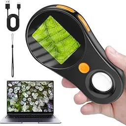 CLOYSTER Macro Handheld Digital Microscope Fixed Focus, IPS Screen 500X Mini Microscope Camera Magnifying Glass, PC Compatible, Portable Pocket Microscopes for Kids Science Edu Fun Birthday Gifts.-picture-30