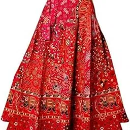 Rajasthan Inspired Jaipuri Printed Maxi Skirt-image-33