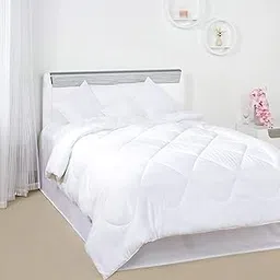 Amazon Brand - Umi Super Soft Brushed Microfiber Cotton Double Comforter 200 GSM Microfiber AC Comforter/Blanket for Winter/Quilt/Duvets for King Size Double Bed(90X100)(Inches)-image-73