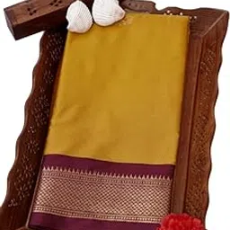 hmp fashion Women's Kanjivaram Soft Lichi Silk Saree With Blouse Piece-picture-55