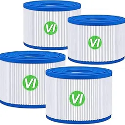 Type VI Hot Tub Filter Cartridge for Lay-Z-Spa, for Coleman SaluSpa, 90352E, 58323, 58324, 58323E, 90427E, 90363E, 60311E (BLUE, 4Pack)-picture-36
