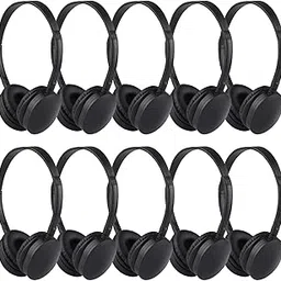 XOSDA 10 Pack Kids Headphones Bulk for School Classroom Students Children Teen Toddler Boys Girls, Wholesale Class Set Earphones (PU102,10 Black)-picture-17