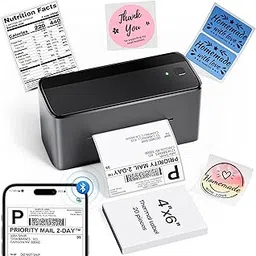 Phomemo 4x6 Shipping Label Printer - 241BT Bluetooth Thermal Label Printer Compatible with iOS&Android, Windows, Mac, Chrome OS, Wireless Thermal Printer for Small Business, Barcode, Packages - Black-picture-20