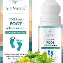 SkinSide 20% Urea Foot Roll On for Cracked Heels & Dry Feet | Lactic Acid + Salicylic Acid | Callus Remover & Heel Repair Serum | Softens Rough Skin | Non-Sticky Formula | 50ml-picture-12