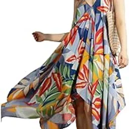 Women Floral Printed Multicolor Kaftan-image-19