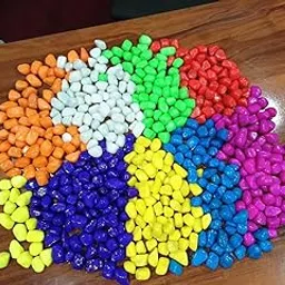 Mixed Decorative Multicolor 7 Kg Pebbles Stone for Fountain, Home Décor and Multi Purpose Use Fish Tank Aquarium, Art and Craft, Plants Pots, Table, Vase Fillers, Gardens, Pathways-picture-16