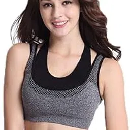 tesmezy Women Racerback Sports Bras - High Impact Workout Gym Activewear Bra-picture-27