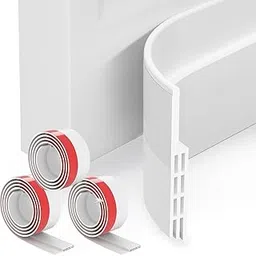 Ambdded Silicone Gap Filler Strip | Self‑Adhesive Bottom Seal | Draft, Dust, Noise & Bug Blocking Weather Strip | Waterproof, Low‑Profile Door Guard | (White‑39 inch) (Pack of 3)-picture-10