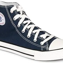 mozafia Men's High-Top Canvas Sneakers – Comfortable Lace-Up Casual Shoes, Stylish Fashion Sneakers for Walking, Skateboarding, and Everyday Wear-picture-44