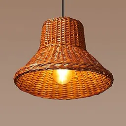 Habere India-All The Cultures Fabricating India Hanging Lights For Living Room | Lamp Shades For Living Room | Lamp For Room | Hanging Lights For Bedroom | Hanging Light- Conical (M: D31× H23Cm)-picture-39