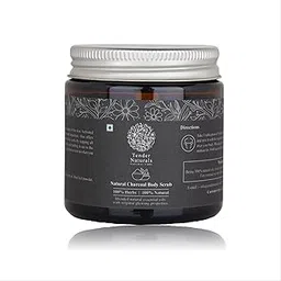Tender Naturals Charcoal Exfoliating Body Scrub For Tan Removal & Soft-Smooth Skin| For Women & Men |Removes Blackheads and Dirt from Face, Neck, Elbows & Knees for Soft & Smooth Skin- 100gm-image-10