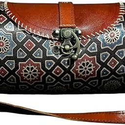 28rajya Handmade Dholak Bag for Women – Ethnic Sling Bag with Traditional Print & Leather Finish, Stylish Handcrafted Handheld/Sling Bag-picture-26
