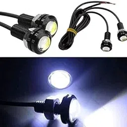 AUTO MT 9W Eagle Eye Car Bike Strobe LED Parking Reverse Fog DRL Daytime Light, White, Pack of 1-image-77