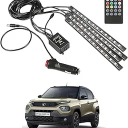 Auto Addict Car Interior Atmosphere Lights 12V 48LED with Sound Active Function and Wireless Remote for TATA Punch-image-27