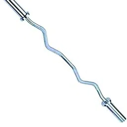 gymingworld GYMINGWORLD® 4 Feet Solid EZ (Zigzag) Curl Olympic Rod (Bearing both side) 30 mm Bar & Sleeves for 50 mm Olympic plates with 2 Spring Locks-picture-32