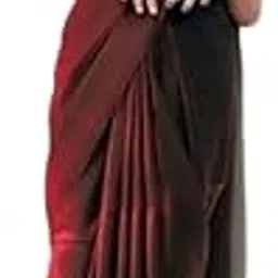 Women Bollywood saree with Unstitched Blouse piece (DELTA BLACKBLOUSE MAROON_NEW2)-picture-14