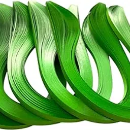 Quilling Paper Strips 3MM White, Red, Orange, Black Color | Single Color | for Earings Jewellery Making for Kids and Adults | Origami Paper (Green)-picture-12