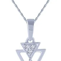 p.c. chandra jewellers 18k (750) Rose Gold and Diamond Pendant for Women-picture-16