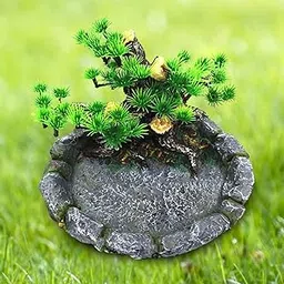 Fashion My Day Resin Reptile Food Water Bowl Fishes Tank Landscaping Ornament for Home Turtle-picture-19