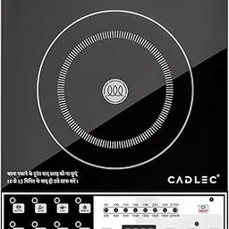 Cadlec CookEase 2000W Induction Cooktop | Feather Touch Control | 7 Preset Menus | Auto Cut-Off | High Power Induction Stove | BIS Approved | Black | 2-Year Warranty-image-2