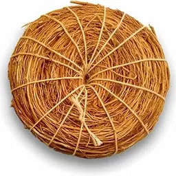 Matra Vetiver Scrub Natural Loofah Pad - Handmade Ayurvedic Kerala Ramacham Scrubber Made of Khus Roots - Skin Exfoliating Organic Round Shower Loofah & Bath Sponge - Vegan Body Brush-image-75