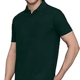 inkkr Men's Polo Neck Half Sleeve Cotton Blend Regular Fit T-Shirt With Pocket-picture-33