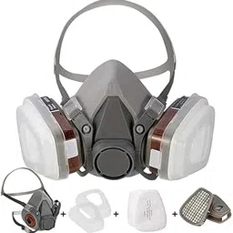 KOSHIYA Reusable Half Face Cover 6200 (7-in-1), Medium Size | Spray Mask for Painting, Spraying, Polishing, Chemical Handling, Welding, Woodworking & Industrial Safety-picture-45