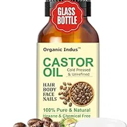Cold Pressed Castor Oil for Hair Growth, Skin Care, Moisturising Dry Skin, Nails, Eyelash with Vitamin E, Omega-6 & 9, Mineral Free & Preservative Free | 30ml Glass Bottle (Pack of 1)-picture-42