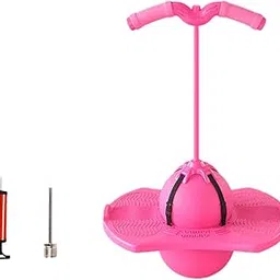 CALANDIS Pogo Ball with Handle Gift with Pump Pogo Stick Jump for Sports Home Pink | Exercise Balls | Fitness Equipment & Gear-image-44