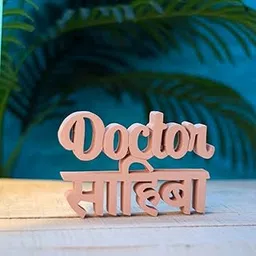 nukkad tales Recycled Material/MDF Doctor Sahiba Pink Showpiece Home Décor Items Office Décoration Items for Office Table Birthday Gift Items Gifts for Doctors (7 X 4.71 Inch)-picture-27