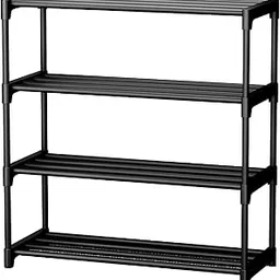 JEBISON Shoe Rack for Home | 4 Tier Plastic Shoe Stand | Multipurpose Foldable & Stackable Shoe Storage Organizer | Lightweight Durable Shoes Rack for Bedroom, Entryway, Hallway Furniture (4 LAYER)-image-52