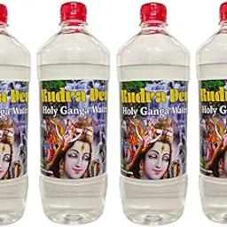 Rudra Dev Premium Gangawater 4 Litre (1 Litre X 4) of Kashi Prayajraj- Varanasi (Unfiltred) | Hand Collected | Ganga Water for Puja, Religious & Auspicious Purposes-picture-21