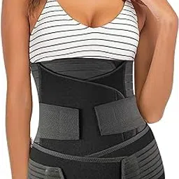 kareex 2-in-1 Black Postpartum Maternity Belt for Women Waist Trimmer Shapewear to Reduce Tummy Fat After Delivery for C-Section(30 Inch to 46 Inches of Waist)-picture-46