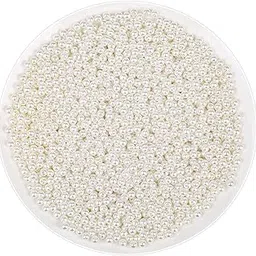 hunny- bunch HUNNY- BUNCH® Premium Ivory Pearl Beads 4 MM Sew on Pearl Beads with Holes for Craft, Jewelry Making, Bracelets, Necklaces, Decoration and Vase Filler (50 Grams - 1000 Pieces Approx)-picture-33