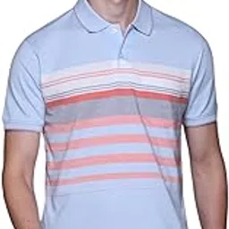 T-Shirt for Men with Pocket || Textured Striped Polo for Men-image-14