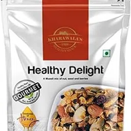 KHARAWALA'S Healthy Delight - 200gm | Gourmet Muesli Mix of Nuts, Seeds & Berries | High Fiber, Protein & Energy Rich Breakfast Cereal | With Goodness of Honey | Resealable Fresh Pack-picture-31