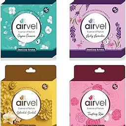 Airvel Bathroom Air Freshener Block Combo – Pack of 4 (Rose, Jasmine, Sandalwood, Lavender) | Long-Lasting Fragrance | Eliminates Bad Odour | Toilet & Bathroom Air Freshener-picture-30