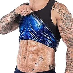 Shiddharth Sweat Shaper Men’s Premium Slimming Shapewear Workout Sauna Tank Top Vest for Gym Sports (Black)-picture-13