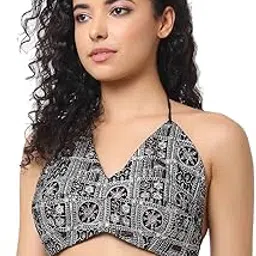 tunesia creative fashion Multicolor Designer Padded Blouse for Sari and Lehenga (Sleeveless & Backless)-picture-56