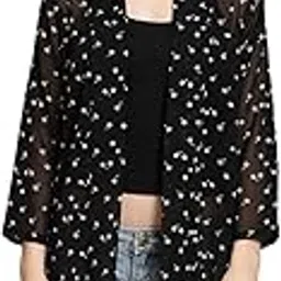 tandul Long Sleeves printed shrugs for women stylish ed fashionable long shrug for women and girls for College Girls Ladies Women Perfect for Western Dress, Size -S gifts-picture-10