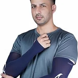 pick ur needs UV Protection Arm Sleeves with Thumb Holes, Nylon Sun Protection Hand Cover for Running and Cycling, Unisex-picture-34